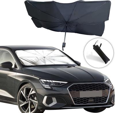 China Zhenzhi Cute Car Umbrella Sunshade, For Windshield UV Reflection Folding Car Front Sunshade, Suitable For Most Vehicles for sale