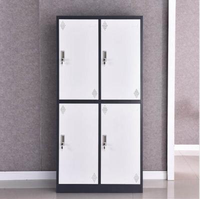 China (Others)Adjustable Durable Certified 4 Door Metal Lockers Wardrobe For Hospital Gym School Student Used Wardrobe Lockers for sale