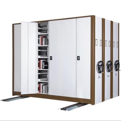 China Steel dense frame (the other) of zhenzhi adjustable, archival piece hand - mounted dense frame, movable intelligent dense cabinet documents for sale