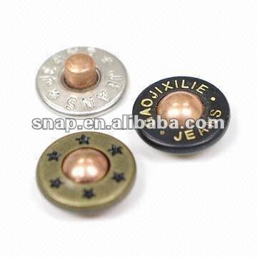 China Nickel-free metal Jean Rivet for sale