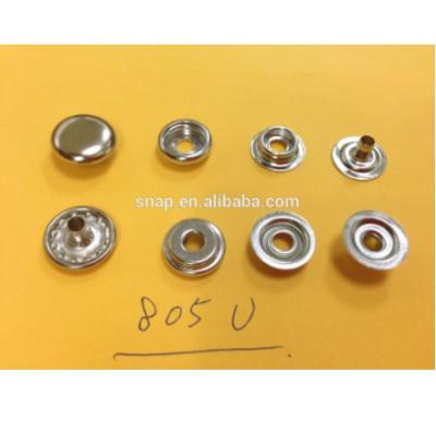 China Dry Clean L24 15mm Nickel Brass Metal Ring Snap Button for sale