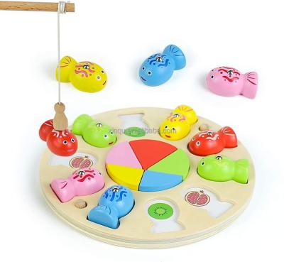 China For Fun 3 In 1 Memory Game Toy Fishing Rod Kids Educational Toys Children Learning Board Games Fishing Toy With Magnet for sale