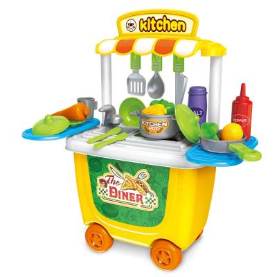 China Pretend Kids Play Set Simulation Tableware Set Hot Selling Multifunctional Kitchen Toys Home Toys Kitchen Set For Child for sale