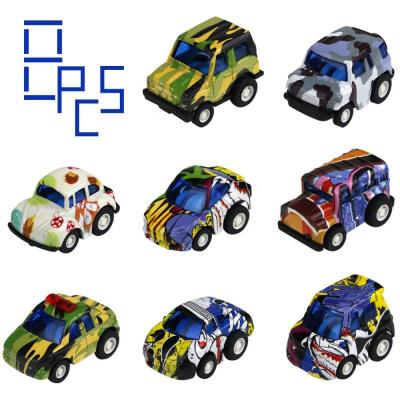 China Mini Vehicles Diecast Toy Car With 8 Alloy Pull Back Car Toy Set For Kids for sale