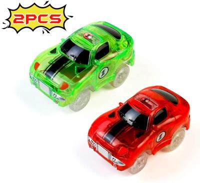 China Eco-friendly Material Car Toys LED Track Toy Car Magic Cars Race Children's Toys Gifts For Kids Girls Boys 3 4 5 Years Old for sale