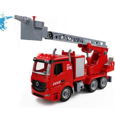 China Toy Model Fire Engine Toy Truck Fire Engine Educational Toys Building Vehicles Cars Toys For Boys Girls Children for sale