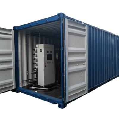 China 1000l Containerized Seawater Desalination System Producing 1 Ton Per Hour Water for sale