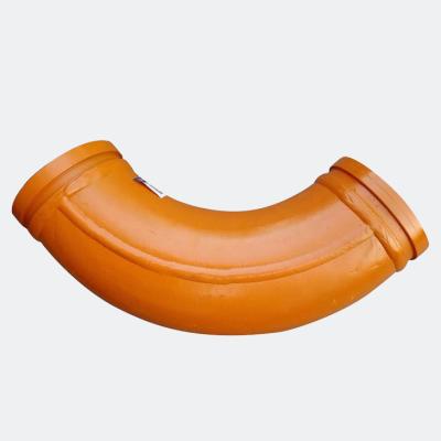 China Tralier Concrete Pump 30 Degree Concrete Duct Elbow For Concrete Boom Pump 254710007 ZX150-6 90 R275 Putzmeister Spare Part for sale