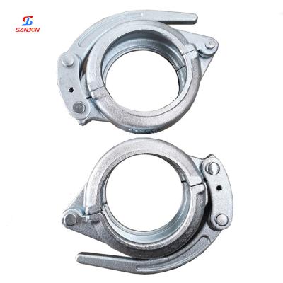 China Good concrete pump pipe fittings dn125 long pump bolt coupling sealing flange for sale