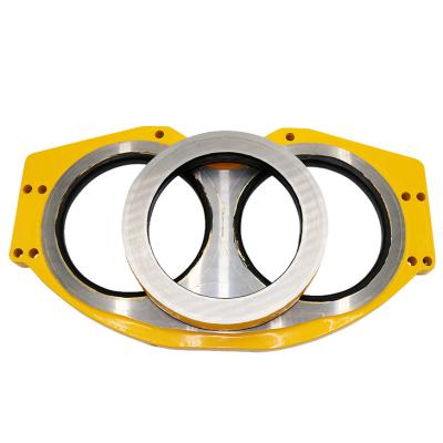 China Concrere DN200 Pump Flow Cylinder Factory Price Cutting Ring Concrete Pump Spare Parts Steel Plate For Construction Equipment for sale