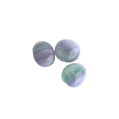 China China Crystal Colorful Fluorite Healing Stone Polished Natural Wholesale Crystal Gravel Handle Healing Stone for sale