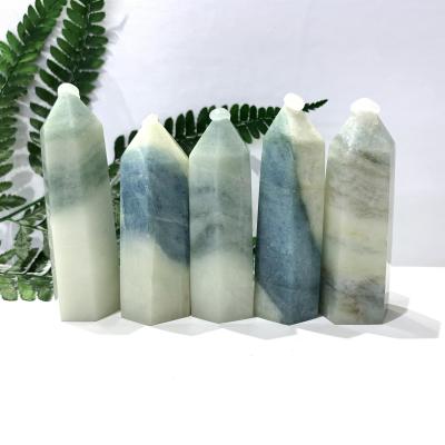 China China wholesale high quality natural healing agate yaran grain rose crystal home stone decoration quartz point stem for sale