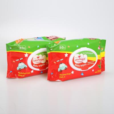 중국 baby wipes promotion discount prix d'usine lingettes pour bebe 80 pieces par paquet 판매용