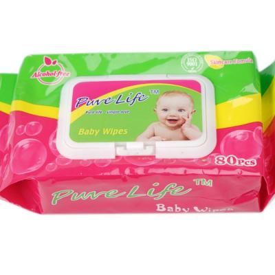 China Healthy life and Pure Life for your Baby. Daily use wet wipes, 80pcs per bag en venta