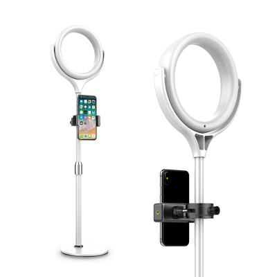 China ABS+PC+metal pipe amazon hot sale 8 inch selfie ring light with desktop stand for sale