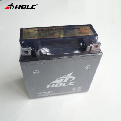 China Motorcycle GEL Battery 12V 12N5-BS Black 5AH for sale