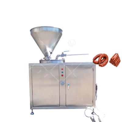 China 300-500KG/H Meat Processing Plant Hydraulic Automatic Vacuum Sausage Filling And Twisting Machine for sale