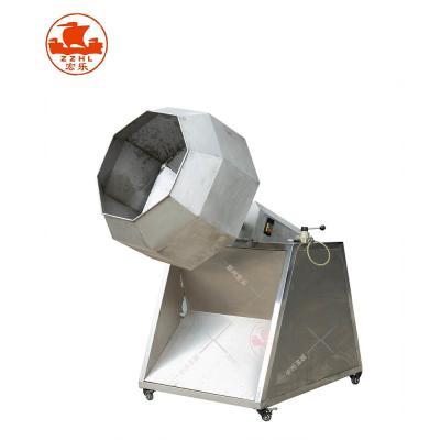 China Electrical Powered Agitator Stainless Steel Snacks Seasoning Drum for Chicken Seasoning for sale