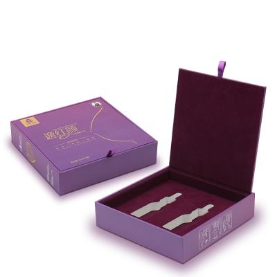 China Customized Recyclable Luxury Cardboard EVA Lined Skin Care Gift Packaging Box With Magnetic for sale