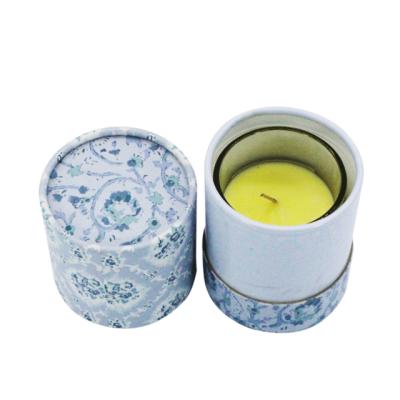 China Luxury Packaging Cardboard Newspaper Dispensing Tour Tube Candle Handmade Customized Rigid Box for sale