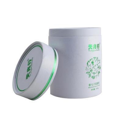 China Recyclable Custom Logo Tea Paper Tube Packaging Food Grade Cardboard Cylinder Container For Round Tea The Box Packaging for sale