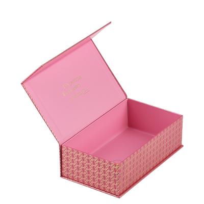 China Recyclable Custom Luxury Elegant Pink Paper Cardboard Jewelry Set Packaging Box for sale