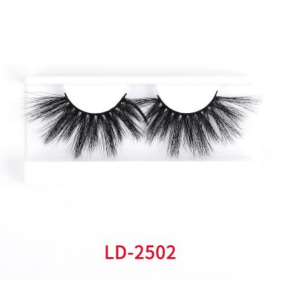 Chine 2 paires de Faux épais Mink Lashes With Cotton Band du Vegan 25mm à vendre