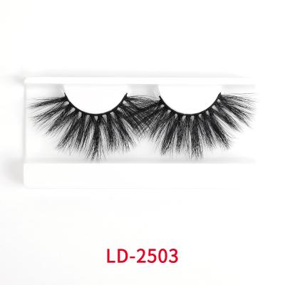 Chine Multi posé 2 paires de Faux Mink Lashes de 25mm avec l'emballage de marque de distributeur à vendre