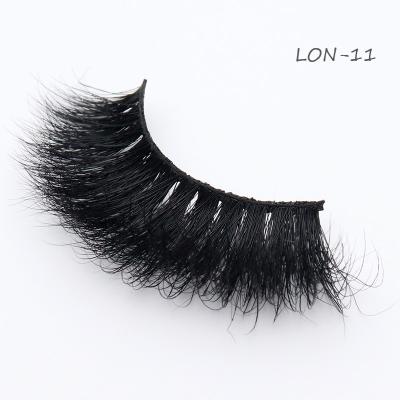 Chine Pleine bande Mink Lashes pelucheuse, 22mm effilés Mink Lashes à vendre