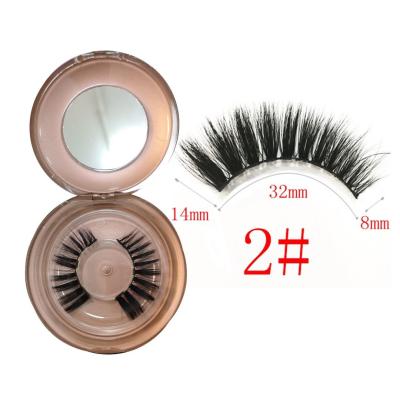 Chine métier stéréo de Mink Magnetic False Lashes With de Faux noir de 18mm à vendre