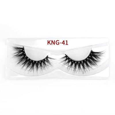 Chine Mink False Eyelashes réutilisable, 15mm 3D court Mink Lashes à vendre