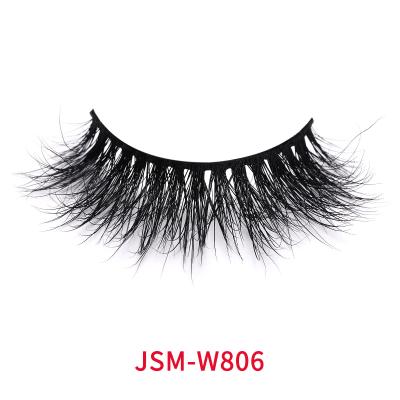 China Met de hand gemaakte Ambacht EMC 3D Faux Mink Lashes With Clear Band Te koop