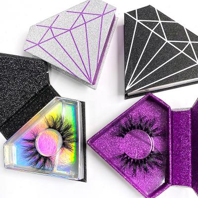 China El triángulo magnético del OEM forma a Lash Packaging Box Glitter Cardboard en venta