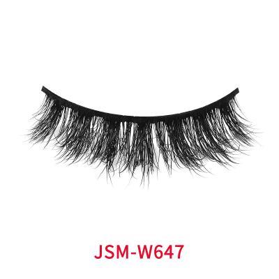 China Natuurlijke Zwarte 15mm 3d Faux Mink Lashes Soft Handmade Te koop