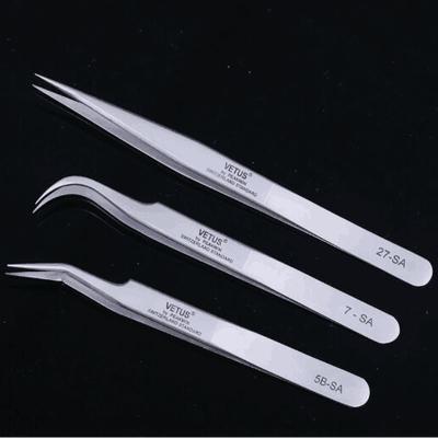 Chine Lash Extension Tweezers Stainless Steel incliné Lash Extensions Tools à vendre