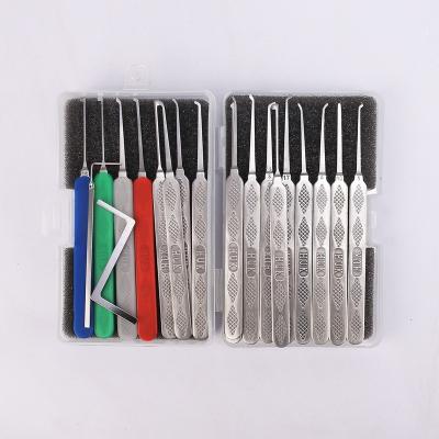 China Practice Lockpicking Skills Locksmith Factory Supplier HUK Lock Pick Quick Open Tools Stainless Lockpicking Set for sale