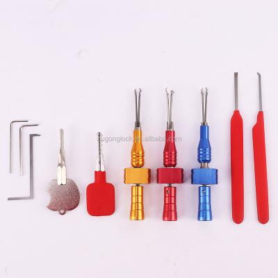 China Lock Opener New Arrival Locksmith Stainless Cross Car Home Lock Open Pick Set Tools for sale