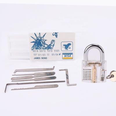 China JAMES BOND New Design Lock Opener Stainless Multifunctional Credit Card Locksmith Lock Pick Tool Kit for sale