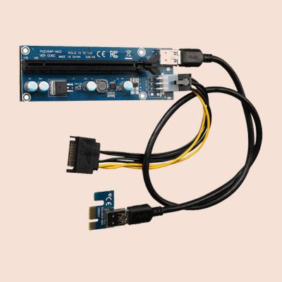 China Flame Retardant Material PC PCI-E to PCIe Riser Extension Cable for sale