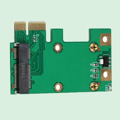 China LAPTOP fast transfer PCIE toMINI PCIE adapter card supports half size and full size for sale