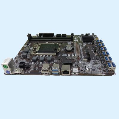 China Desktop 12 USB 3.0 to PCI-E 16x GPU Interface Direct Plug Desktop Host B250 Motherboard for sale