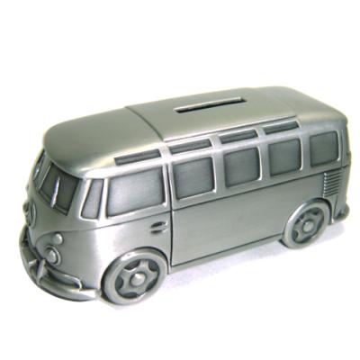 China Metal minivan zinc alloy piggy bank for sale