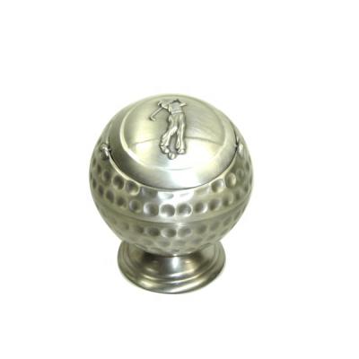 China Golf Ball Alloy Pocket Zinc Alloy Ashtray for sale