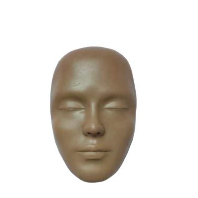 China 2022 Smooth Hot Sale Training Dummy Head Made Soft Silicone Rubber Practice With Wicks Lash Practice for sale