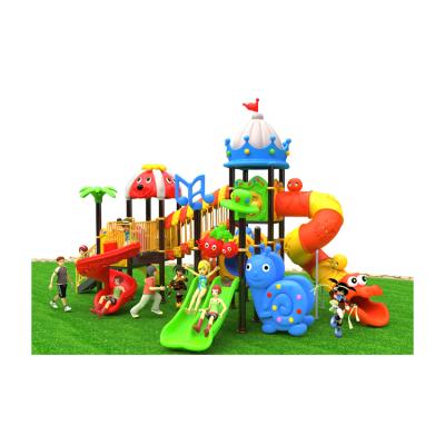 China Plastic Playground Hot Sale Outdoor Playground Equipment Kids Slide And Swing Sets for sale