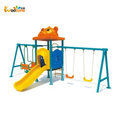 China Plastic Playground Kindergarten Indoor Outdoor Kids Slide and Swing Set Playground for sale