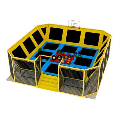 China With Protective Net Children Small Indoor Trampoline Park Equipment With Ninja for sale