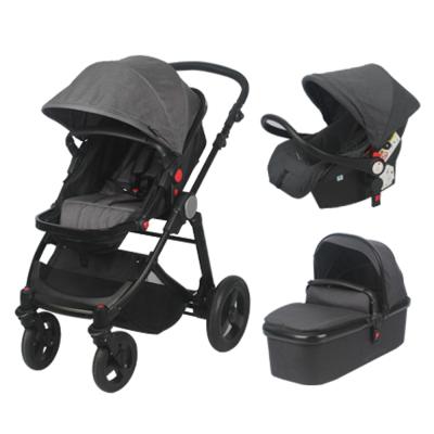 China Easy Folding Portable Baby Stroller 3 in 1 High Quality Folding Baby Stroller for Infant Customized for sale