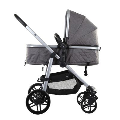 China Easy Folding Portable Baby Stroller Customized Logo Baby Stroller 3 in 1 Convertible Pram Seat Bassinet for sale