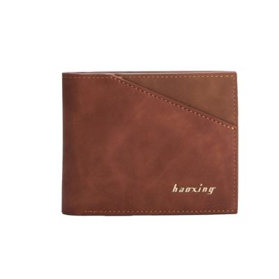 China Wholesale Fashion Leather Waterproof Men Purse Short Male Wallet Simple Casual Men's Small Wallet Leather Clutch for sale